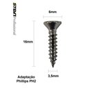 Ver imagem 4 de Parafuso Inox Auto Atarraxante Chata Phillips Stein 3,5x16 Caixa com 300 Peças