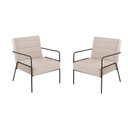Ver imagem 1 de Kit 2 Poltronas Decorativas Roma Linho Soft D26 Bege Rustico C&m Decor