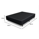 Ver imagem 4 de Cama Box Casal Preta Colchão Ortobom de Molas Ensacadas Airtech Springpocket