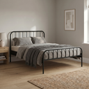 Ver imagem 1 de Cama Casal em Aço Tubular Julia Preto Yescasa
