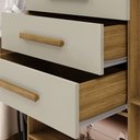 Ver imagem 5 de Guarda Roupa Roupeiro Casal Taurus 06 Portas 03 Gavetas Nature Fendi Vila Rica