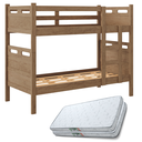 Ver imagem 2 de Beliche Barreto Solteiro Reforçada com 02 Colchões D20 Cor:castanho