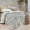 Ver imagem 1 de Edredom Super King Mel 3Pçs Dupla Face Estampado 400 Fios 100% Algodão Egípcio