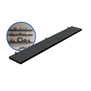 Ver imagem 2 de 1 Prateleira Preta 70X10 Com Suporte Flutuante Mdf Organizadora Decoração Cozinha Quarto Banheiro