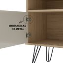 Ver mais imagens de Rack Liberty Carvalho/Off White para TV até 60 Polegadas com Pés Metálicos - Artely 004217