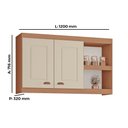 Ver imagem 7 de Cozinha Viena Modulada Composta por 06 Módulos 100% Mdf com Paneleiros e Balcões