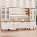 Ver imagem 1 de Cozinha Viena Modulada Composta por 06 Módulos 100% Mdf com Paneleiros e Balcões