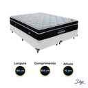 Ver imagem 3 de Cama Box Bipartido King Branco e Colchão Elegant Superpocket Molas Ensacadas Ortobom
