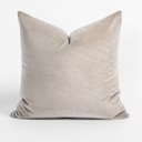 Ver imagem 1 de Capa para Almofada Quadrada - em Veludo Premium - Off-white