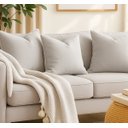 Ver imagem 2 de Capa para Almofada Quadrada - em Veludo Premium - Off-white