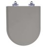 Tampa de Vaso Sanitário com Amortecedor Carrara Cinza Vip para Bacia Deca - 1
