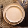 Kit 10 Pratos Raso Refeição Oxford Duna 26cm Areia Rustico Refeição Bar Restaurante - 5