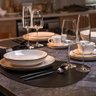 Kit 10 Pratos Raso Refeição Oxford Duna 26cm Areia Rustico Refeição Bar Restaurante - 7