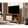 Rack de TV até 40" para Sala Pequena Retrô Fenix Wood Giga Móveis:Cumaru/Off White - 2