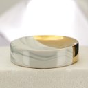 Ver imagem 6 de Jogo para Banheiro Porcelana Marble Marmorizado e Dourado 3 Peças - Tuut