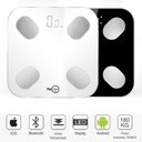 Ver imagem 1 de Balança Corporal Bioimpedância Digital Smart com App Android/ios Branca - Flexinter