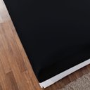 Ver imagem 2 de Lençol Liso com Elástico Soft Queen Antiácaro 100% Poliéster 180 Fios Macio de Baixo Preto