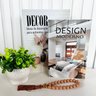 Decoração Dupla Livro + Vaso Branco + Enfeite Colar de Mesa - 2