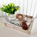 Ver imagem 4 de Decoração Dupla Livro + Vaso Branco + Enfeite Colar de Mesa