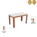 Ver imagem 2 de Mesa Retangular Grande Pérola 135 Cm Mdf