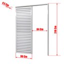 Ver imagem 4 de Porta de Correr Suspensa Veneziana Dir L.25 Branca 210x90 Brimak