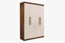 Ver imagem 1 de Guarda Roupa Ubatuba Solteiro 4 Portas 3 Gavetas:new Canion / Off White