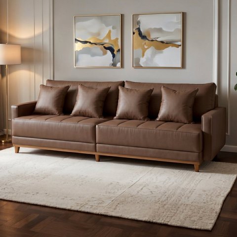 Sofá 3 Lugares Fixo Couríssimo Viena 220cm