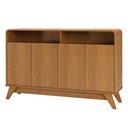 Ver imagem 2 de Buffet Aparador 125cm 4 Portas Orgânico Marlo Nature Z56 - Mpozenato