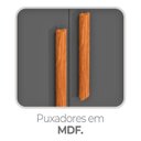 Ver mais imagens de Guarda-Roupa Casal com Espelho 4 Portas e 2 Gavetas Valenza Yescasa