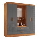 Ver imagem 2 de Guarda-Roupa Casal com Espelho 4 Portas e 2 Gavetas Valenza Yescasa