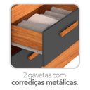 Ver imagem 6 de Guarda-Roupa Casal com Espelho 4 Portas e 2 Gavetas Valenza Yescasa