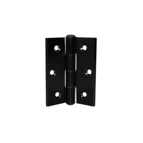 Dobradiça em Alumínio Preto 70 x 70 mm para Portas 10 Peças
