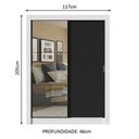 Ver imagem 4 de Guarda-roupa Solteiro Madesa Dallas Plus 2 Portas de Correr com Espelho 4 Gavetas