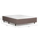 Ver imagem 2 de Base Box Casal Barry 138x188x39cm Herval Marrom Espresso Móveis
