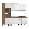 Cozinha Completa Modular Firenze 5 Peças Amêndola Touch Branco FHR001 Demóbile - 1