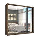 Ver imagem 3 de Guarda-Roupa Casal 4 Espelhos 3 Portas de Correr 4 Gavetas Max Premium Espresso Móveis