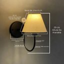Ver imagem 3 de Arandela Luminaria de Parede Clássico Curvada Decoração Iluminação Casa Sala e Quarto Escritório