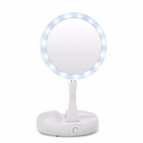 Espelho Luz Led Maquiagem Articulado Portátil Flexivel