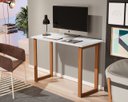 Ver imagem 1 de Mesa de Estudo Office 0,76cm - Pés em Madeira Maciça C/ Pintura Anti Umidade - Tampo 15mm C/ Fita de