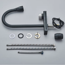 Ver imagem 2 de Cuba Cozinha Gourmet Premium Cascata com Torneira Lavador Copos Aço Inox 304 Preto