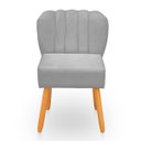 Ver imagem 1 de Cadeira Pétala para Sala de Jantar Confortável e Reforçada Suede