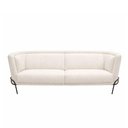 Ver imagem 6 de Sofá Oslo 3 Lugares 230cm Off White Bouclé Base Aço Preto Sofá Home