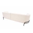 Ver imagem 7 de Sofá Oslo 3 Lugares 230cm Off White Bouclé Base Aço Preto Sofá Home