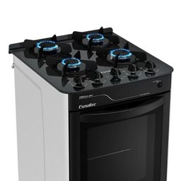 Fogão de Piso 4 Bocas Pérola Glass com Mesa de Vidro 4115 Esmaltec - 5