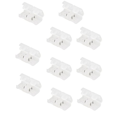 Conector Emenda para Fita de Led Kit 10 Unidades Ambiente Interno Externo Decoraçao Residencial Empr