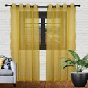 Ver imagem 2 de Cortina Tecido Voil 3,00x2,50 Amarelo