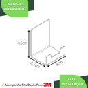 Ver imagem 4 de Gancho Adesivo 3m Cabide De Parede Preto Autocolante ELG