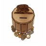 Kit Com 30 Barril Do Chaves Cofre Em Mdf Cru 15 Cm - 3
