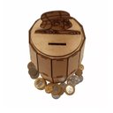 Ver imagem 3 de Kit Com 30 Barril Do Chaves Cofre Em Mdf Cru 15 Cm