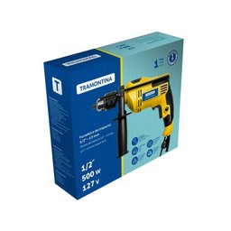 Furadeira de Impacto Tramontina 500 W 127 V 1/2 Polegada com Sistema de Reversão de Rotação - 3